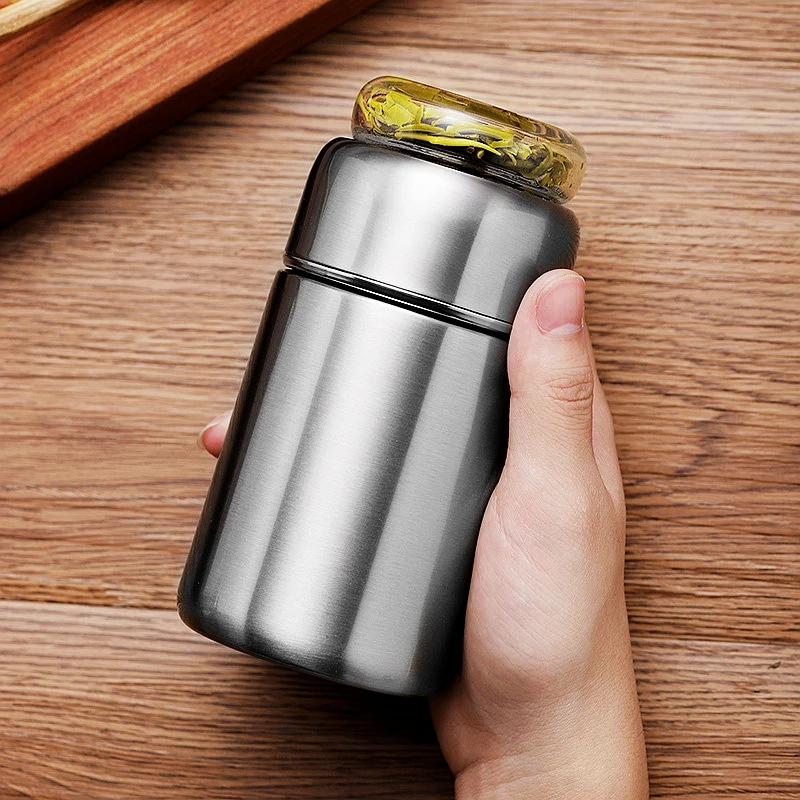 

Storage 280ml Stainless Steel Thermos Bottle Thermocup Tea Vaccum Flasks infuser bottle Thermal Mug With Tea Insufer For Office