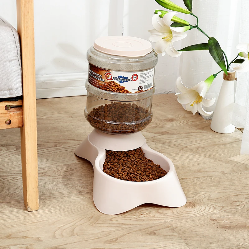 Кормушка для собак автоматическая миска бутылка воды собачий контейнер еды