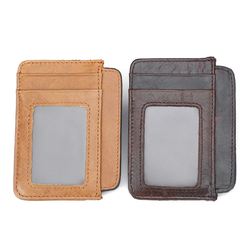 Модный кошелек из коровьей кожи для удостоверения личности держатель карт