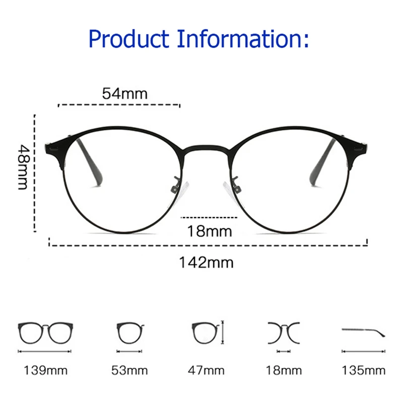 

Anti Blue Light Eyewear Discoloration Glasses Men Clear Eye Glasses Women Computer Lunette Glasses Gaming Optical Eyeglasses