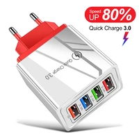 usb charger 4 ports quick charge 3 0 for iphone xr samsung wall mobile phone universal adapter fast charging for huawei mate 30
