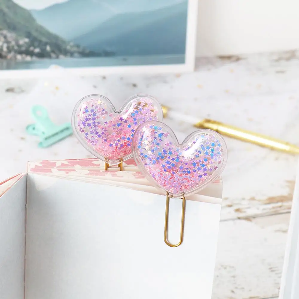 Пачка в форме сердца 2 шт. Закладка оригинальная креативная конфетная зажим для