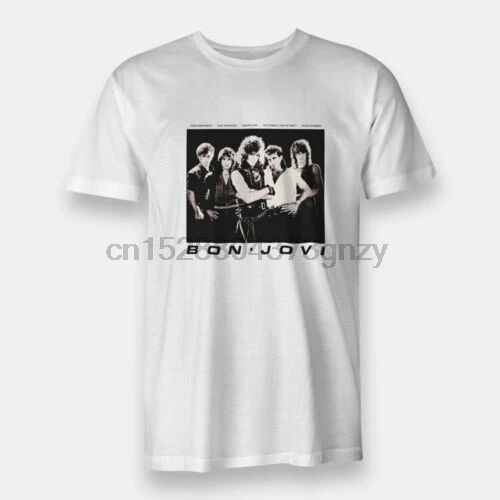 Новинка Джон Бон Джови ретро белая футболка для мужчин S 3XL летняя короткий рукав