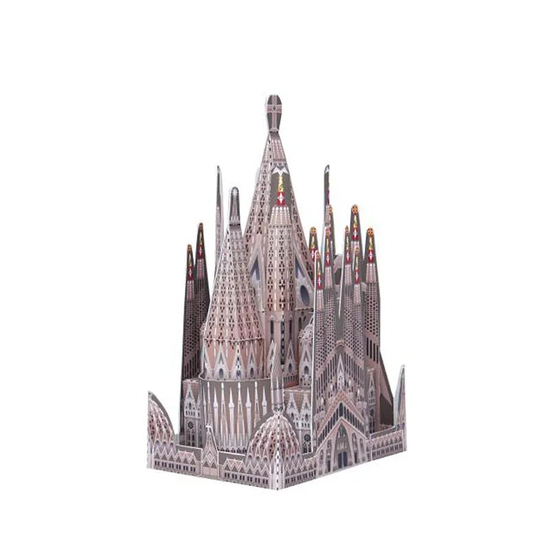 Испания Святого семейства складной мини 3D Бумага модель дома ремесла Сделай Сам