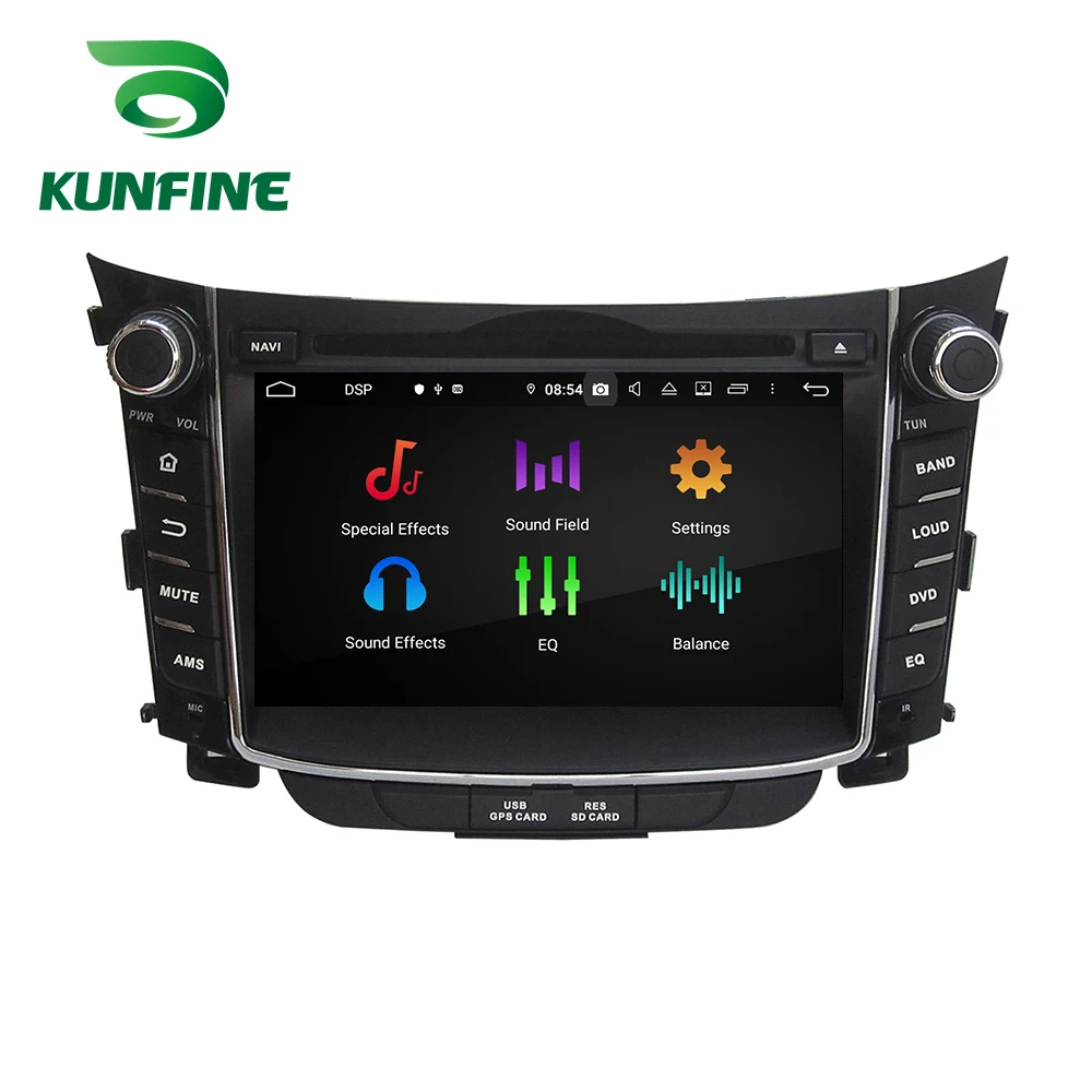 Android 9,0 Восьмиядерный 4 Гб ОЗУ 64 Гб ПЗУ автомобильный DVD gps мультимедийный плеер стерео для HYUNDAI I30 2011- радио головное устройство