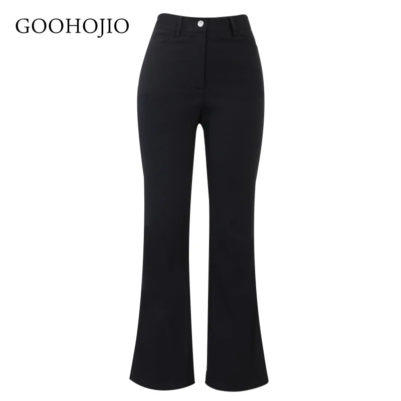 

GOOHOJIO 2021 New Spring and Autumn Straight Boot Cut Women Pants Casual Trousers Women High Waist Tight Sexy Pants for Women