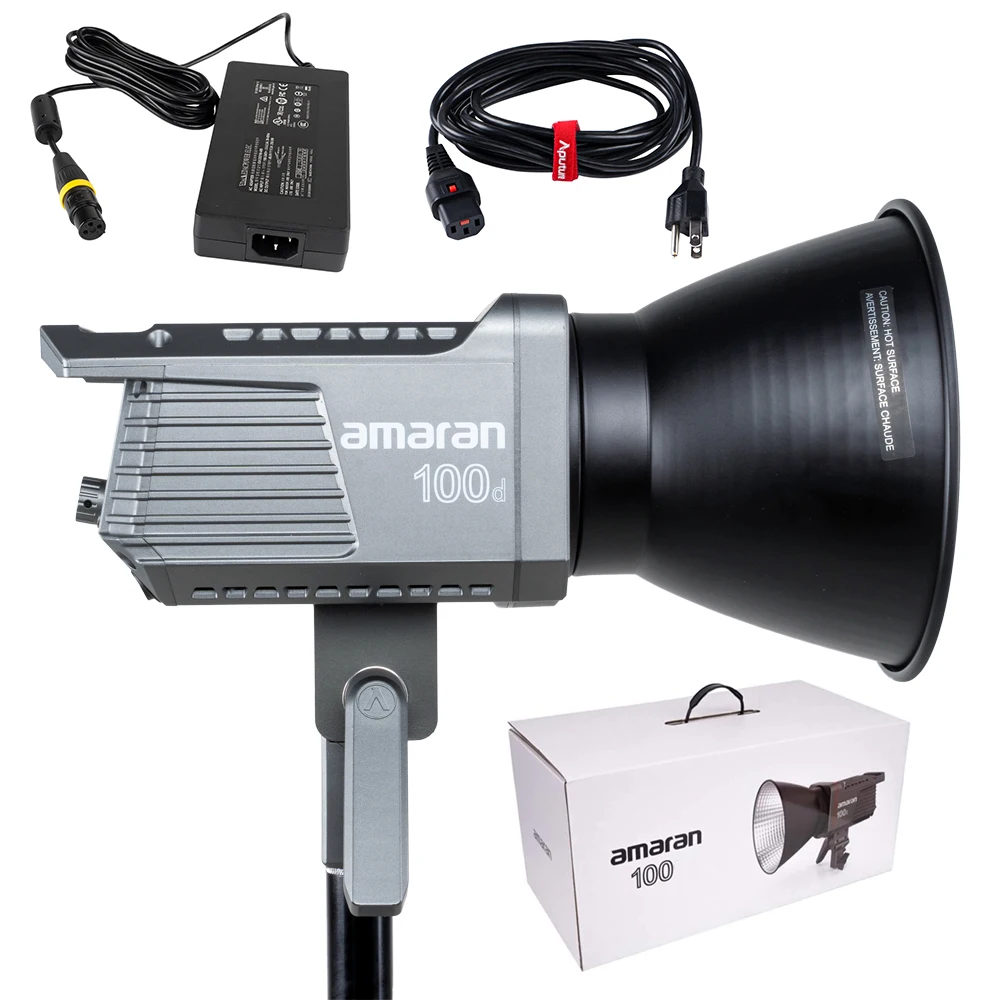 Aputure Amaran 100D 200D LED Video Photography Light 130W CRI 95+ TLCI 96+ Compatible-Bluetooth App Control DC/AC Power Supply |