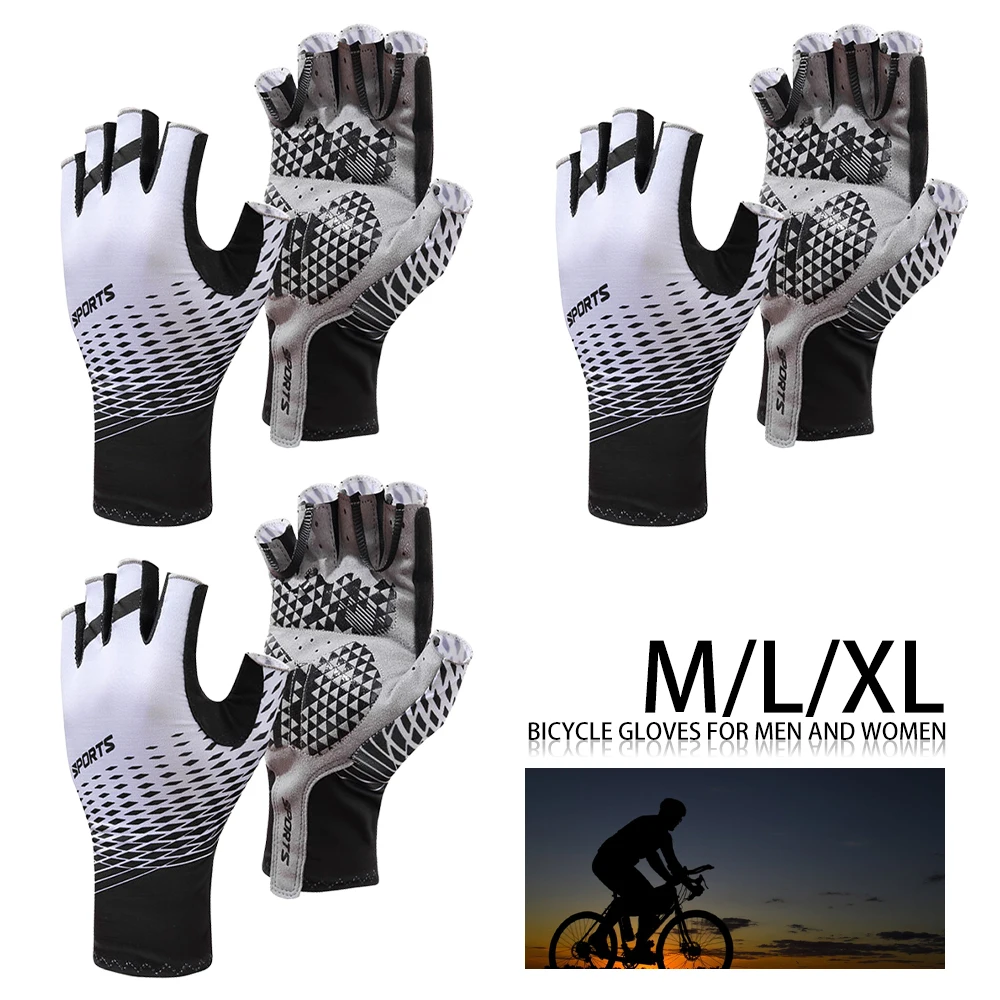 

Нескользящие велосипедные перчатки, амортизирующие мягкие дышащие спортивные перчатки, перчатки для горных и дорожных поездок для мужчин ...