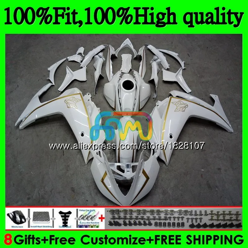 

Injection For YAMAHA YZF R3 R25 R 25 YZFR25 14 15 16 17 113BS.18 YZF-R3 YZF-R25 YZFR3 Pearl White 2014 2015 2016 2017 Fairings