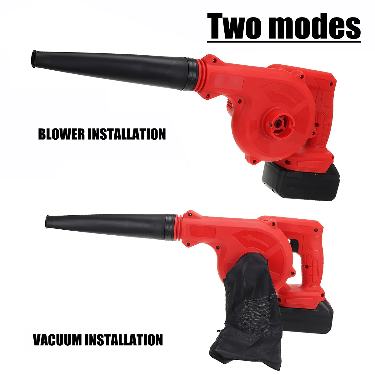 

Electric Garden Tools Cordless Air Blower Car Leaf Dust Blowing and Suction 2 in 1 function with 20800Mah Battery