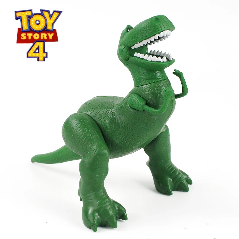 

Disney Toy Story 4 Rex The Green Dinosaur 22cm Pvc Action Figures Mini Model Dolls Legs Are Movable Toys For Children's Gift