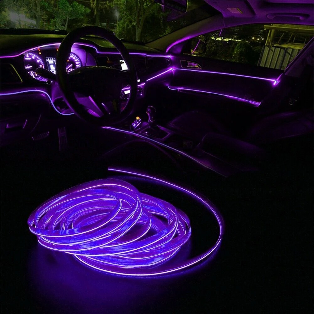

Decor Purple LED Decoration 12V DC Accessories Atmosphere Auto Car Parts Purple