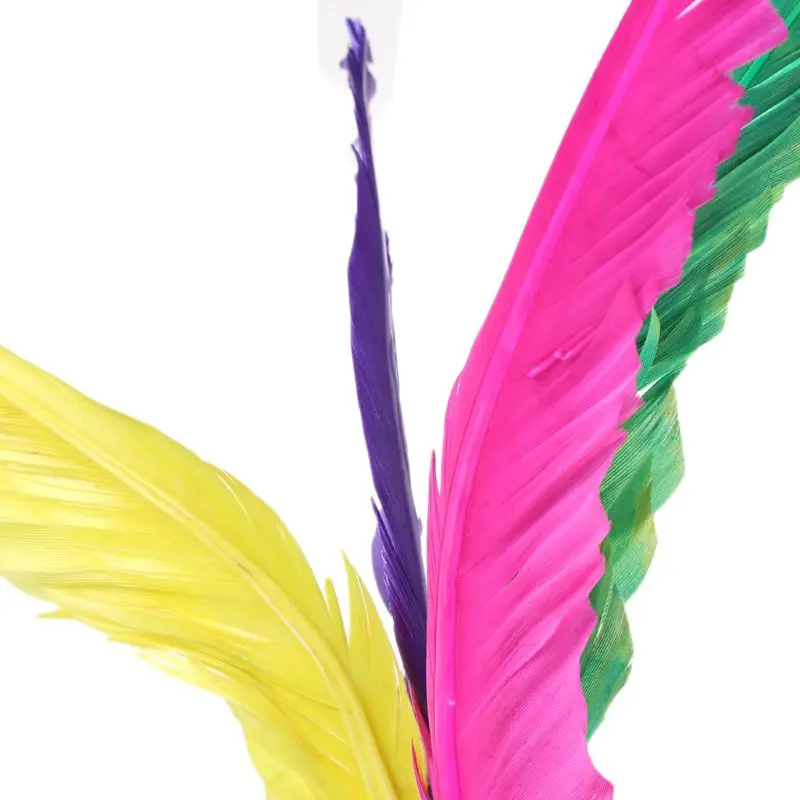 Красочные перо Китайский Jianzi Фитнес Спортивная игрушка игра ноги ногами волан M7DC
