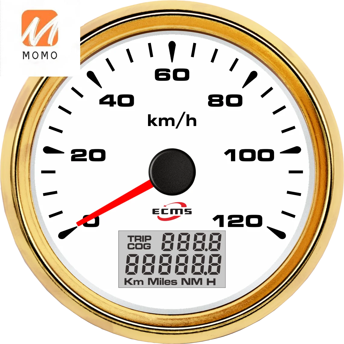 

Black 85mm 120Km/h Auto Motorcycle Speedometer
