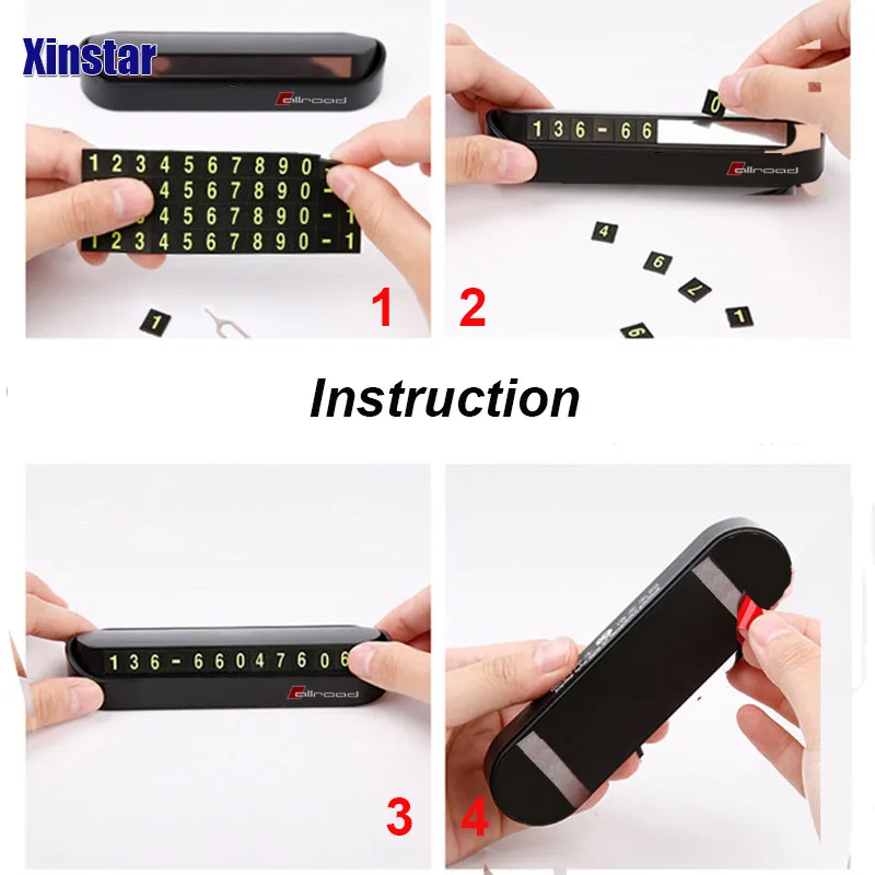 Автомобильный номерной знак наклейка для парковочной карты Audi A3 A4 A5 A6 A7 A8 TT Q3 Q5 Q7 A1