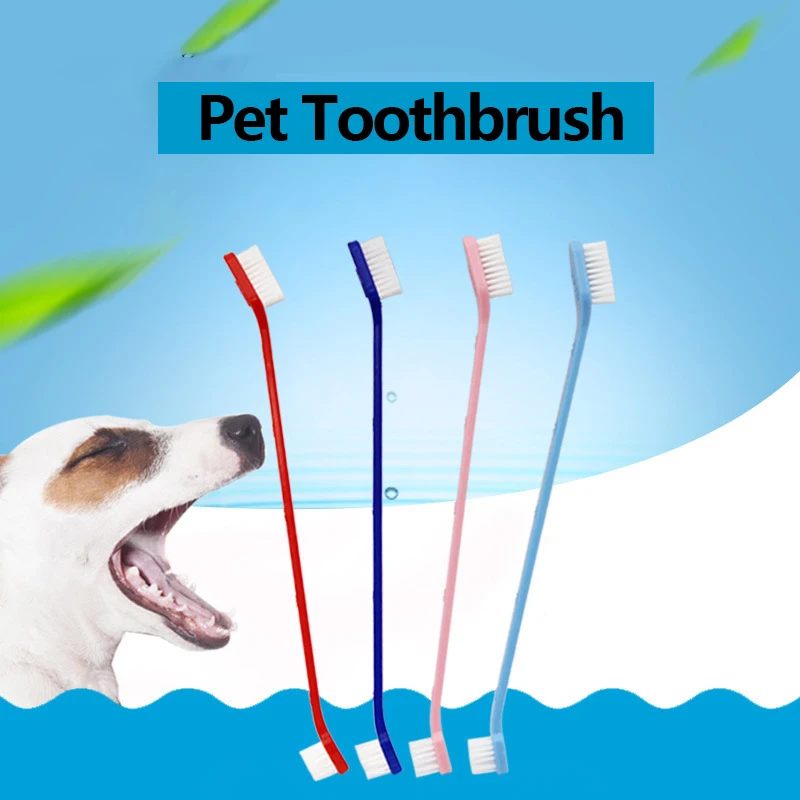 Dog Toothbrush Cat Pet Dental Grooming Washing Tooth Brush Cleaning Tools dog toothbrush stick pet supplies |