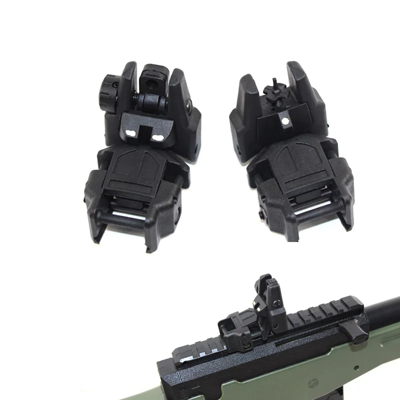 Тактический фосфоресцирующий складной передний/задний флип прицел 2 шт.