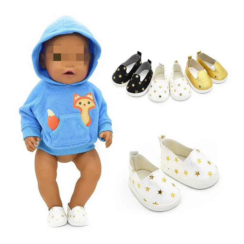

1 Pair 7cm Doll Shoes For 18 Inch American Doll & 43Cm Baby New Born Doll Accessories Our Generation Boy Girl Toy DIY Gift