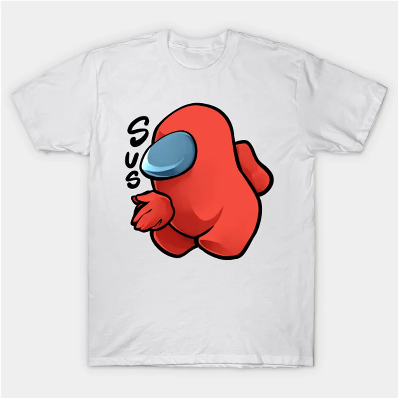 

Mission Impostor Fallout Among Us T Shirt Men Women Funny Tops Cartoon T-shirt Impostor Graphic Tees Hip Hop Unisex Tshirt