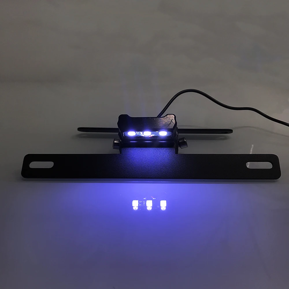 Держатель для номерного знака регулируемый держатель мотоцикла светодиодный