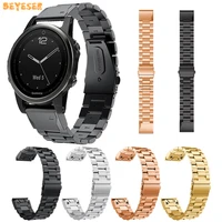 new style stainless steel watchband for garmin fenix 55x5s smart watch strap luxury replacement wrist bracelet accessories