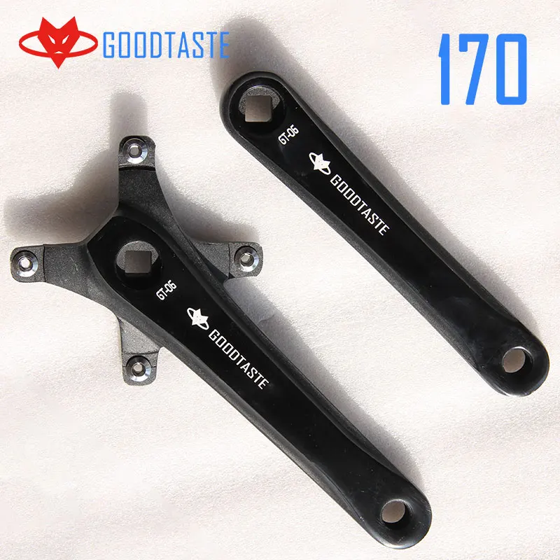 Goodtaste Fahrrad kurbel kettenblatt 104BCD MTB велосипед Kurbel алюминиевый Legierung Mit Boden Kurbel 170 platte rot 32T 34T 36T 38T