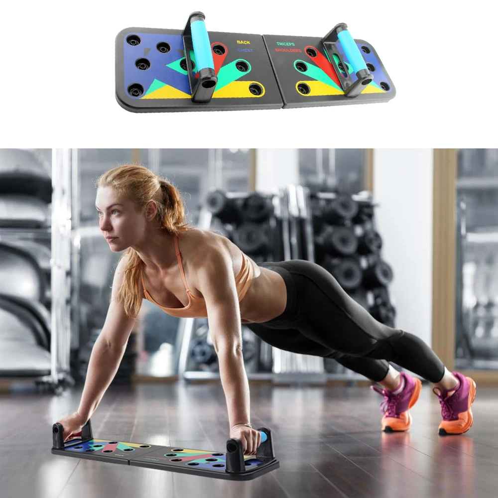 Складная доска для пуш-ап 9 в 1 подставки с ручкой мышц тренажерного зала