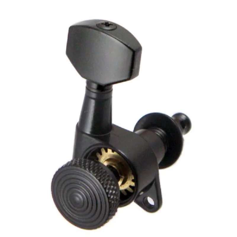 6 правый черный гитара из цинкового сплава Колки peg-тюнер 6R народные Гитарные