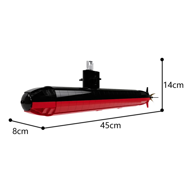 

Buildmoc Military Ww2 Military Nuclear Submarine Modular Submarine Nuclear Weapons Building Block Creator Expert Toy Gift