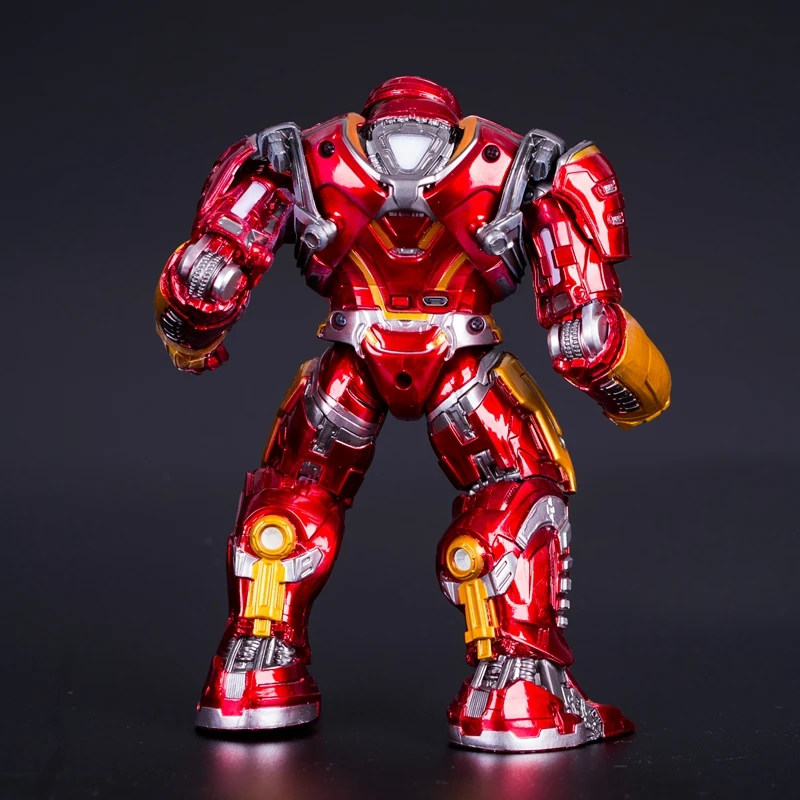 disney the avengers iron man glowing anti hulk armor model super hero action figure collection model statue toys for childrens free global shipping