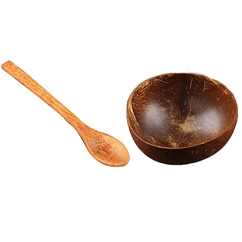 Естественный чашка в виде кокоса украшения фруктовый салат лапша рис чаша