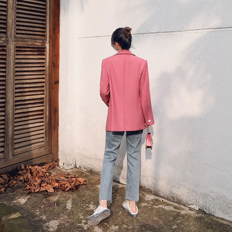 Весна-Осень 2020 новый молодежный популярный женский свободный однотонный