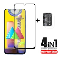 4 in 1 for samsung galaxy m31 glass for samsung m31 tempered glass screen protector for samsung m31 m21 a12 a02s a52 a72 a51 a71
