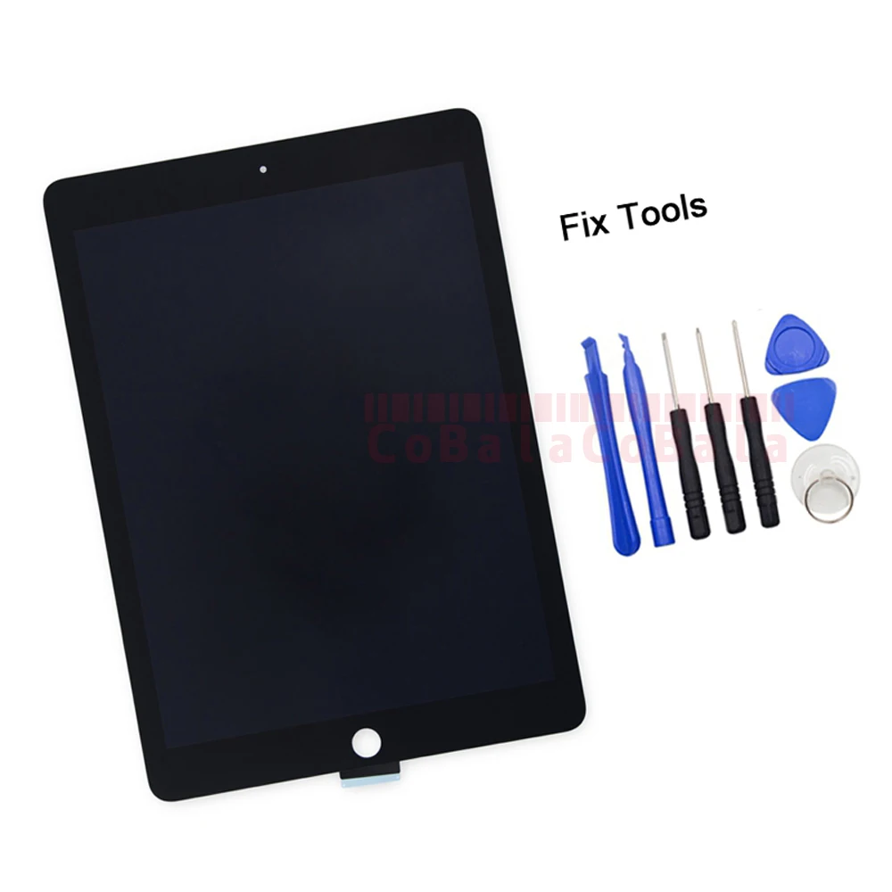 Стеклянная панель ЖК дисплея в сборе для iPad Air 2 го поколения 2014 A1566 A1567 замена и