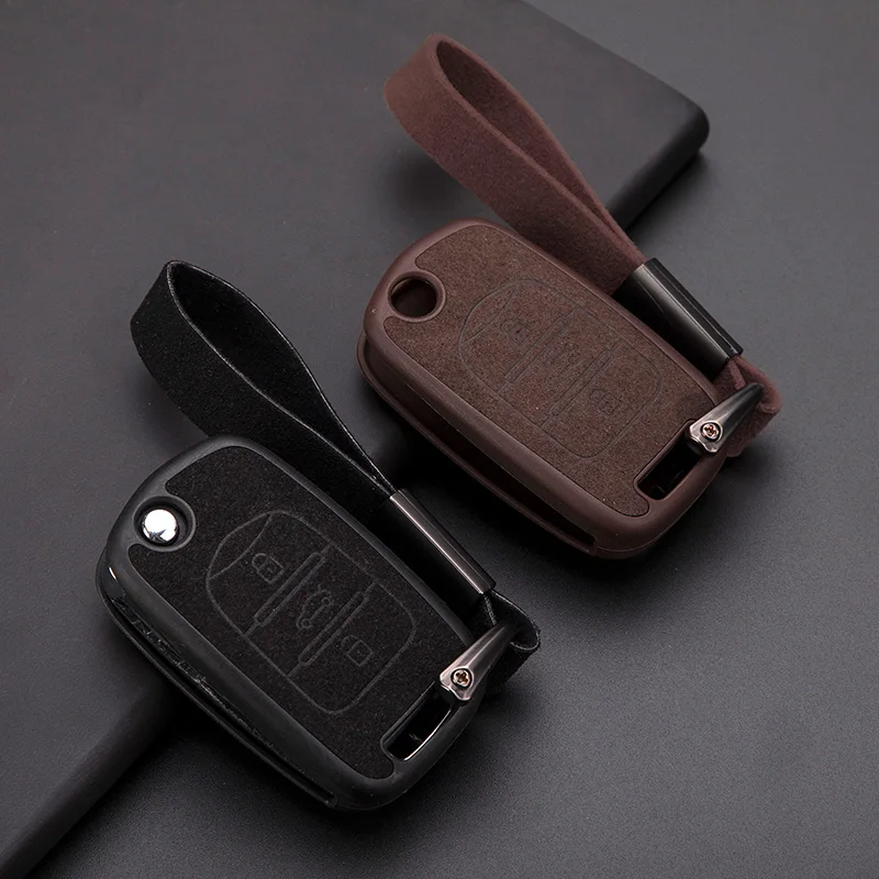 Высококачественный автомобильный чехол-держатель из ТПУ и замши для ключей Baojun