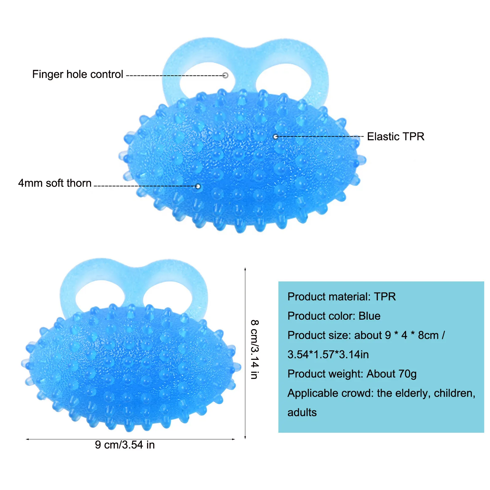 

Exerciser Grip Ball Hand Strengthener Trainer Balls Decompression Toy Anxious Pressure Relieves Squeeze Toy Brinquedo