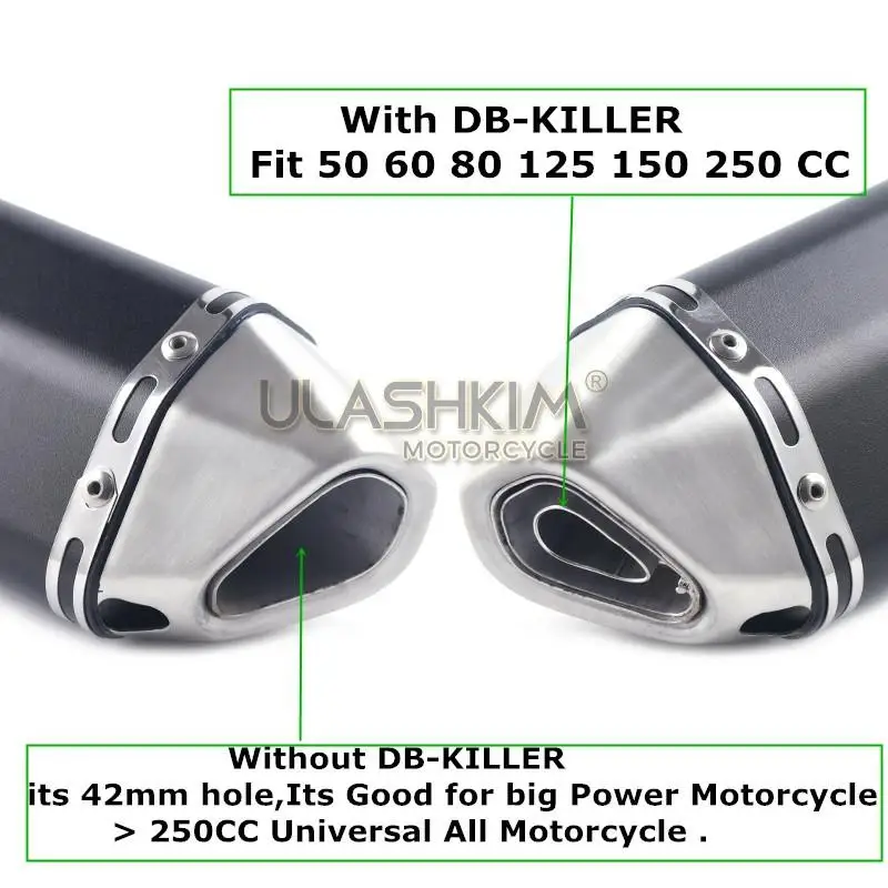 Мотоцикл Полная система глушитель Esape средняя ссылка контактная труба без