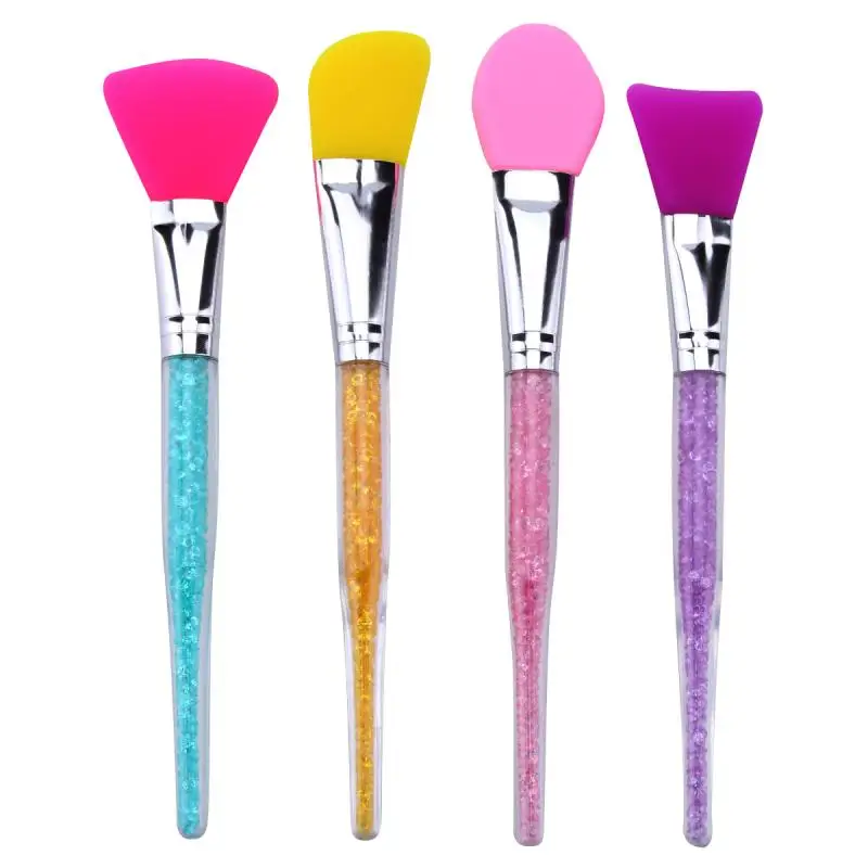 

Dropshipping 4 Colors 1pc Facial Mask Stirring Brush Soft Silicone Cosmetic Makeup Brush Skin Face Care Tool Women Makeup Tools