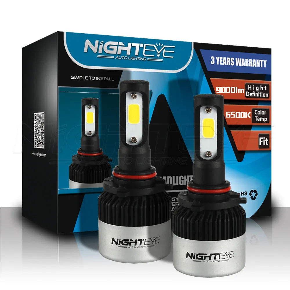 Nighteye фары с переключением между дальним и автоматическое освещение 72W для 9000LM 9005