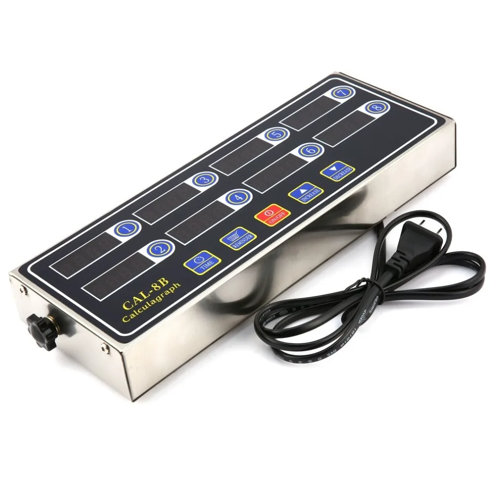 CAL 8B портативный калькулятор 8 канальный цифровой таймер кухонный ЖК дисплей часы