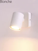 350 degree rotating wall lamps modern led sconce wall lights for bedroom bedside living room bathroom decor lighting fixtures