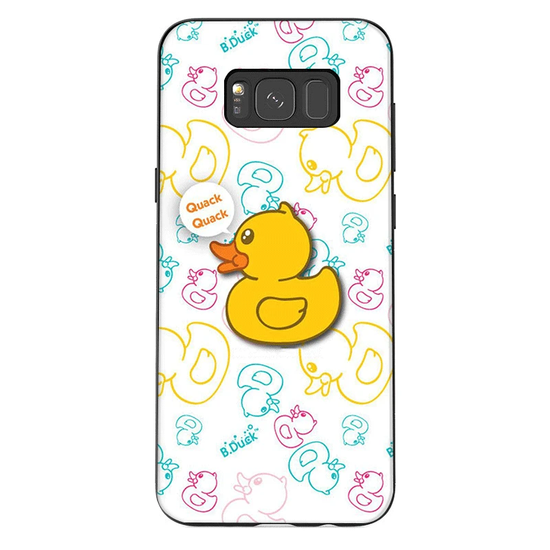 Cell Mobile Phone for Samsung GALAXY A2 A20E A70s J4 J6 J7 J8 Core Prime Duo Plus Cover 2018 cool yellow duck Cute cartoon | Мобильные