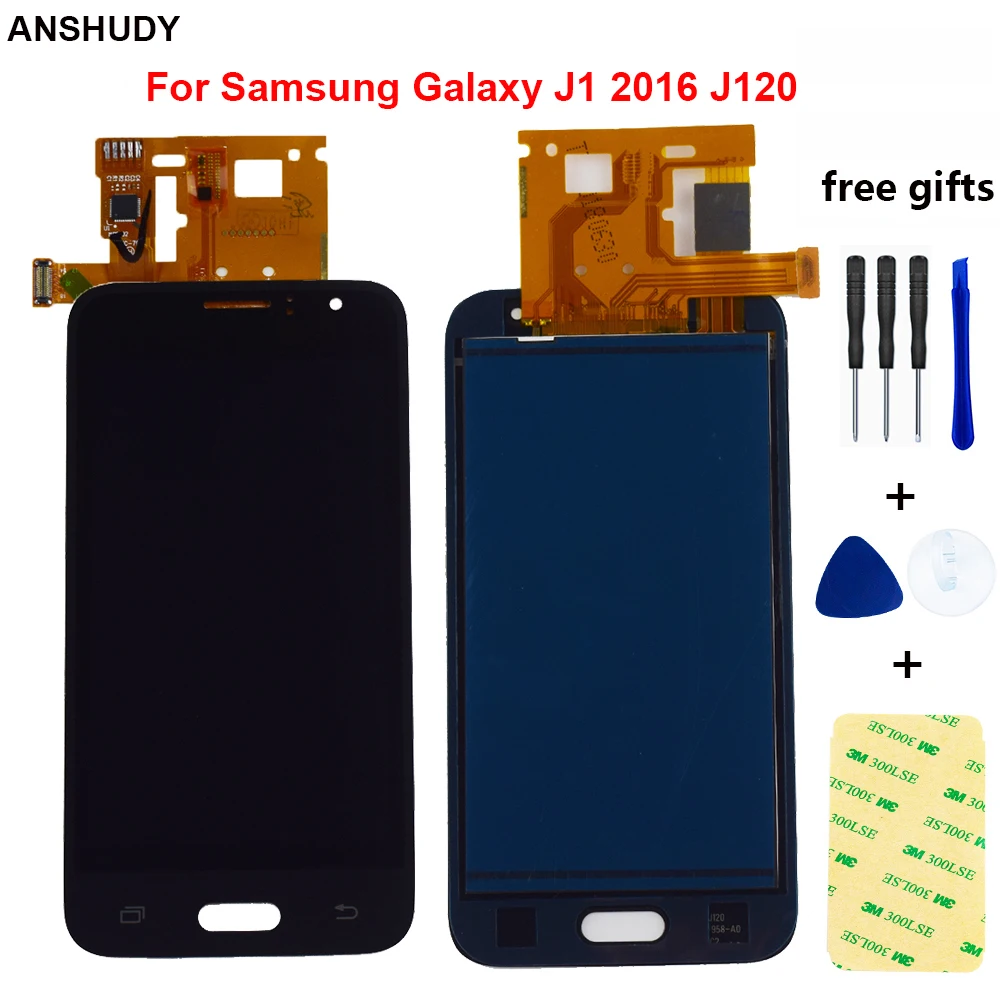 

ЖК-экран для Samsung Galaxy J1 2016, J120 SM J120F J120M J120H J120G, ЖК-дисплей, панель, сенсорный экран, дигитайзер, датчик в сборе