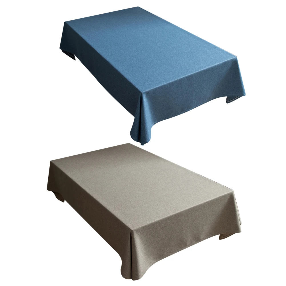 

130x180 cm Solid Color Rectangular Tablecloth Table Cover Dining for Wedding Party Banquet Decoration Christmas Table Cloth