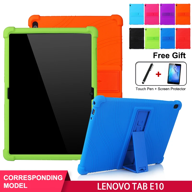 

SZOXBY For Lenovo Tab E10 cover 10.1 inch non-toxic materials tablet cover for lenovo tab e10 Shell Bracket Silicone Tablet Case