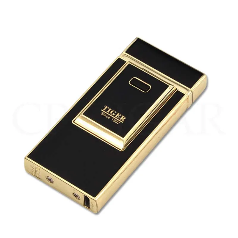 GALINER Metal Lighter Windproof Electric Arc Cigarette Lighters Usb Charging Cigar Pocket TIGER Electronic | Дом и сад