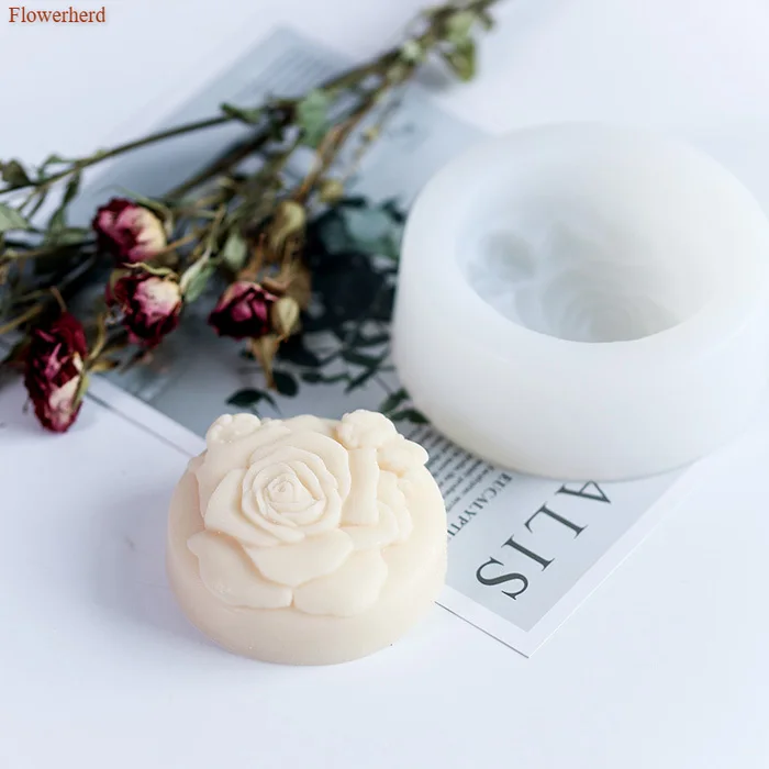 3d силиконовые формы в виде цветка розы ручной работы мыло Плесень Силиконовое