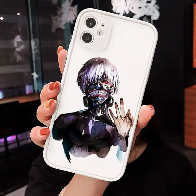

Tokyo Ghoul anime Suave Phone Cases matte transparent For iphone 7 8 11 12 plus mini x xs xr pro max luxury brand cover