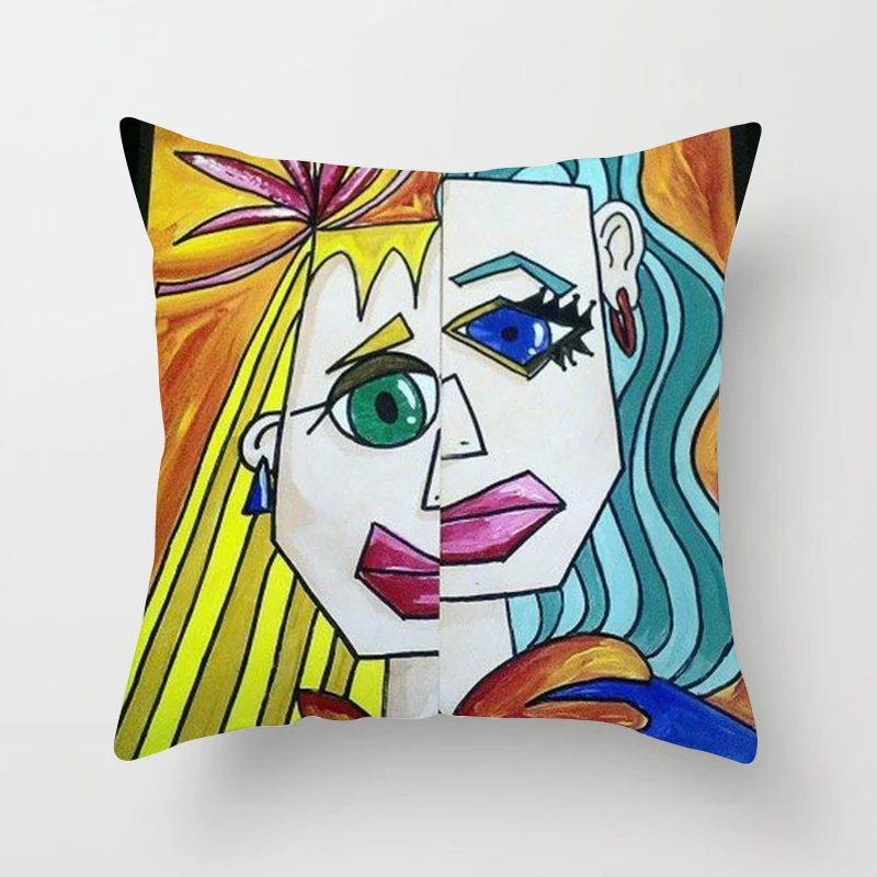 1 шт. картина маслом Пикассо наволочка с абстрактным рисунком искусство для