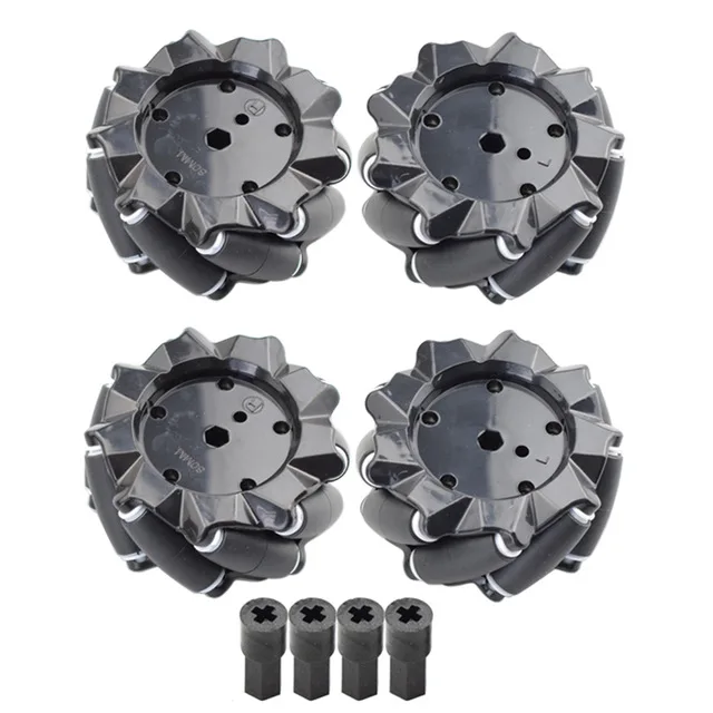 Колесо Omni Mecanum 80 мм со ступицами 4/6 TT для Arduino Raspberry Pi DIY STEM робот автомобиль шасси